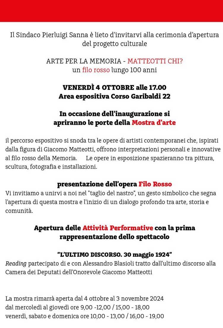 invito sanna matteotti chi colleferro