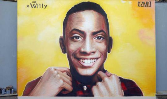 PALIANO: nuovo murale di Ozmo per Willy Monteiro