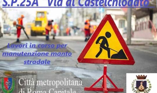 SP Monterotondo Castelchiodato. Al via i lavori di rifacimento del manto stradale